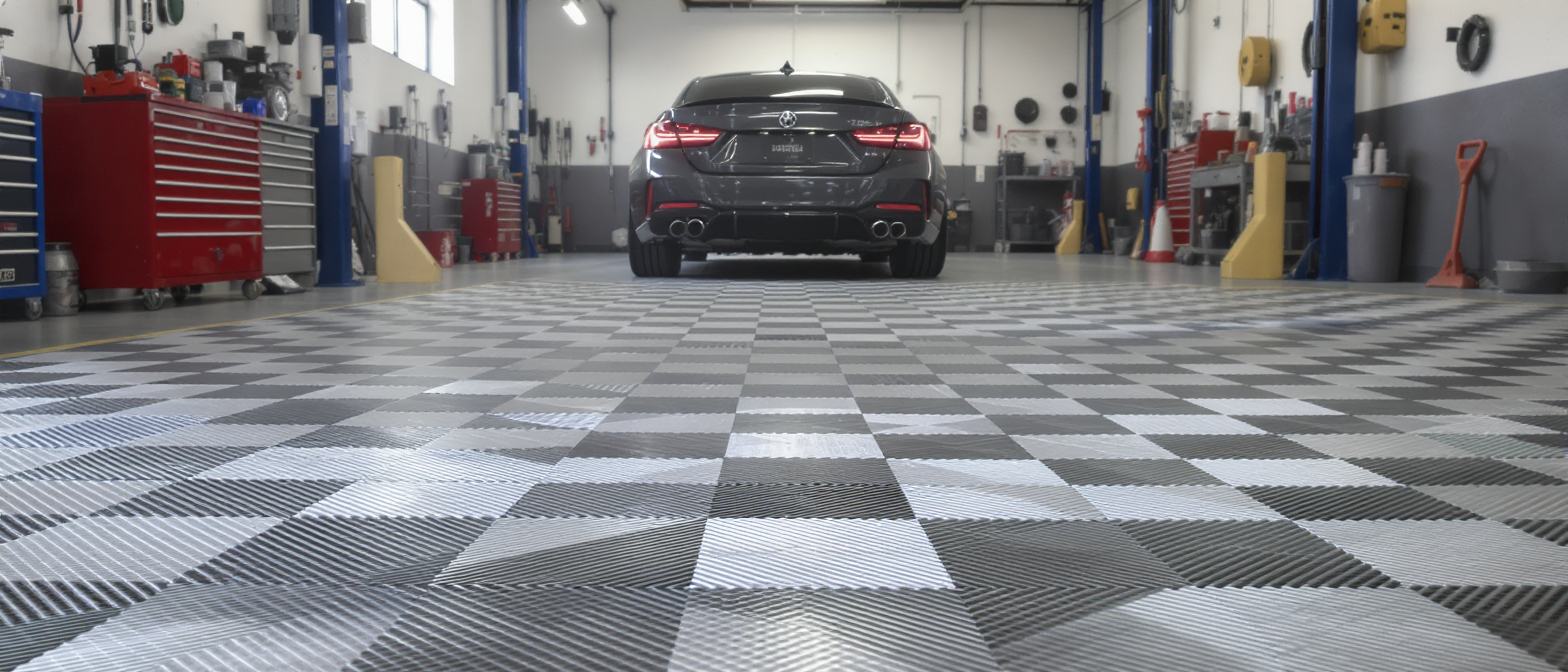 d&eacute;couvrez les dalles de sol clipsables pour garage auto, offrant une installation facile, une grande r&eacute;sistance et une finition esth&eacute;tique pour prot&eacute;ger votre sol efficacement.