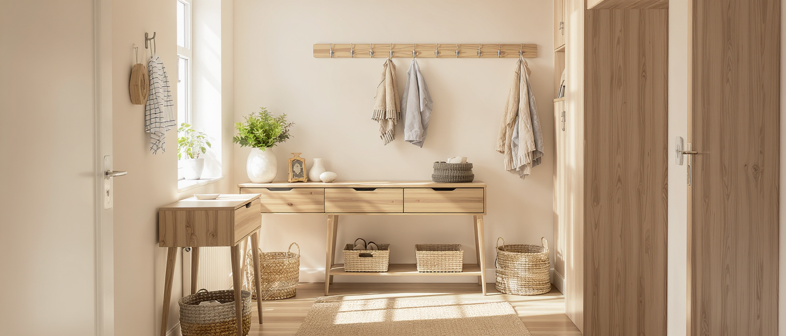 d&eacute;couvrez nos conseils pour am&eacute;nager une entr&eacute;e bien organis&eacute;e avec des meubles, miroirs et solutions de rangement pratiques et esth&eacute;tiques.